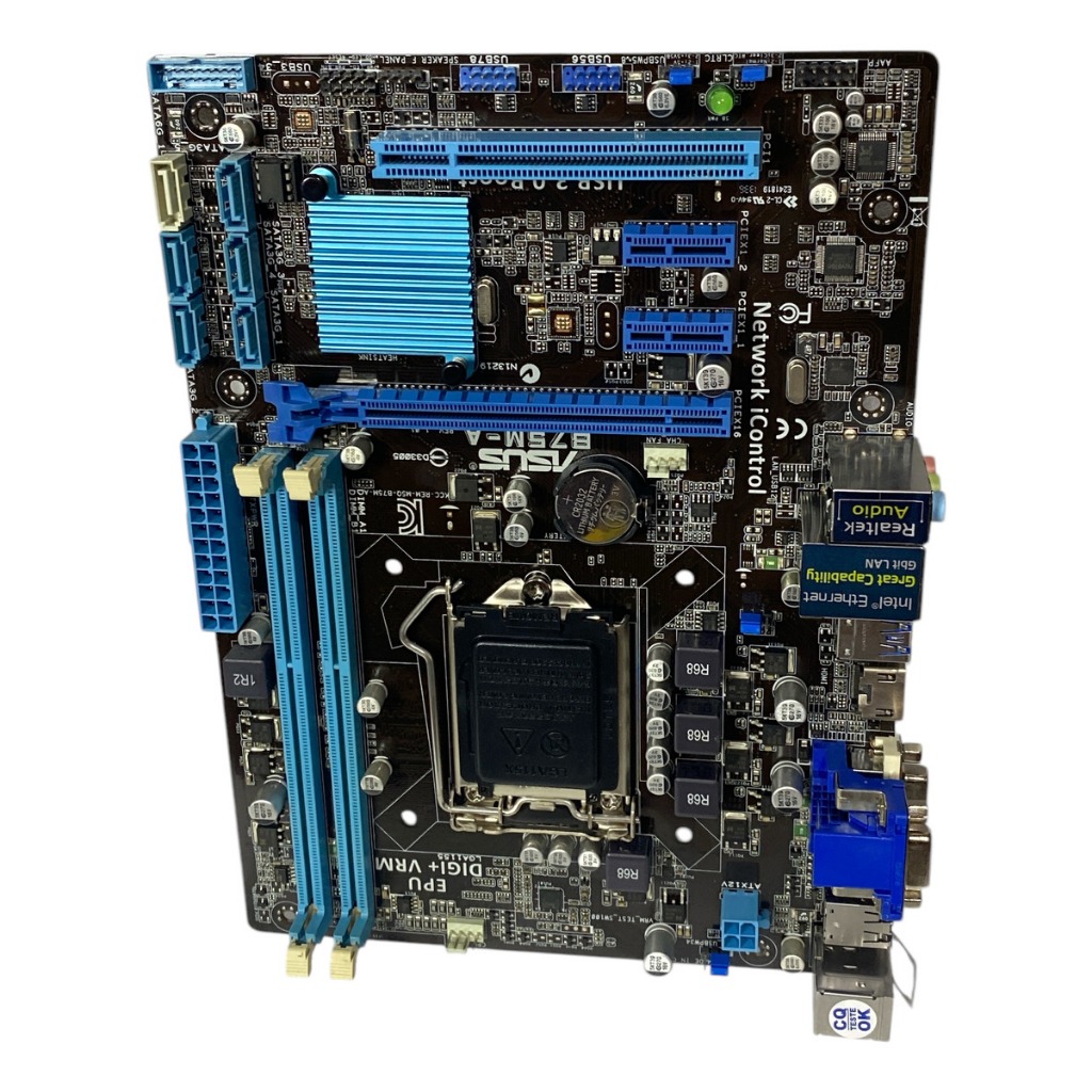 PLACA MÃE GAMER ASUS 1155 B75M-A P/ Pentium, Core i3, i5, i7 e