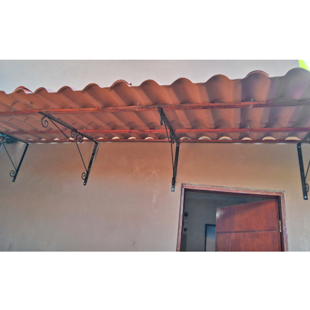 Kit 5 Mao Francesa Colonial Declinado P/ TELHADO Cobertura 30x50 ...