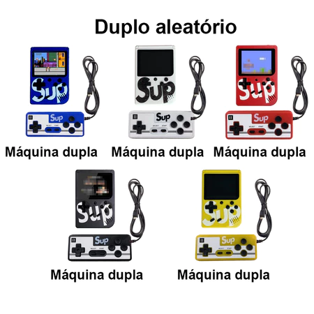 Mini game com *400 jogos nintendo 8bits - jogos clássicos retrô com controle para 2 pessoas