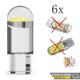 6x Lâmpada Led T10 Pingo W5W Branco, Azul, Verde, Ambar, Vermelho Alta Qualidade Pingo 6000k Branco Puro Carro Moto 12v em Oferta na Shopee
