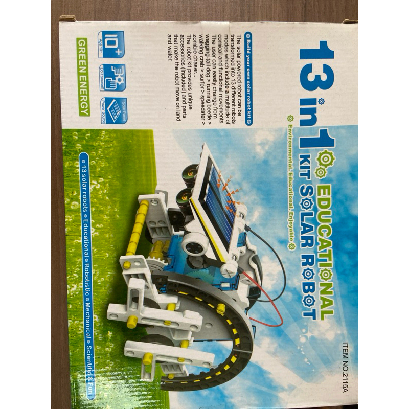 KIT ROBÔ 13 EM 1 ( EDUCACIONAL ROBITIC SOLAR ) | Shopee Brasil