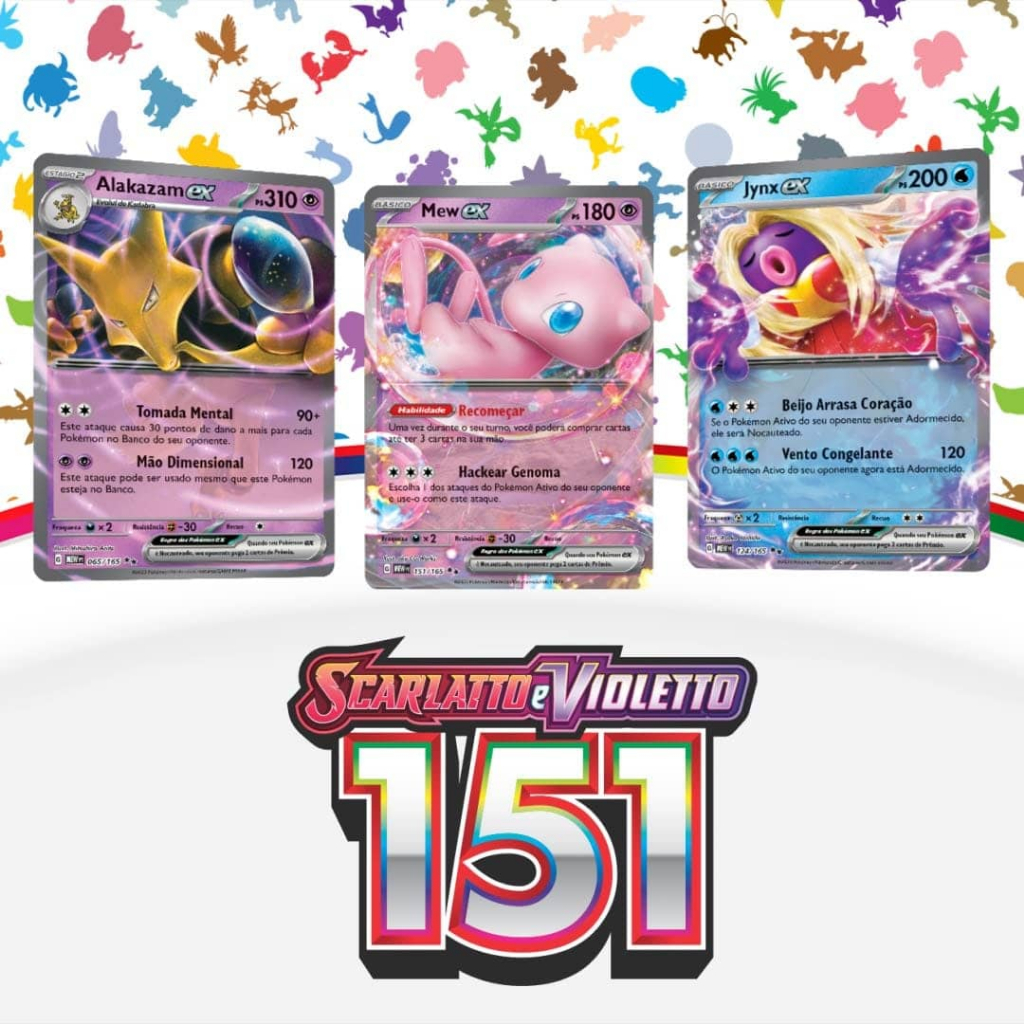Cartas Pokemon TCG Coleção 151 Ingles, Português e Japonês Originais em perfeito estado