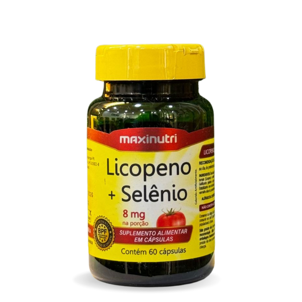 Licopeno e Selênio 10mg Maxinutri Suplemento Alimentar 60 Cápsulas ...