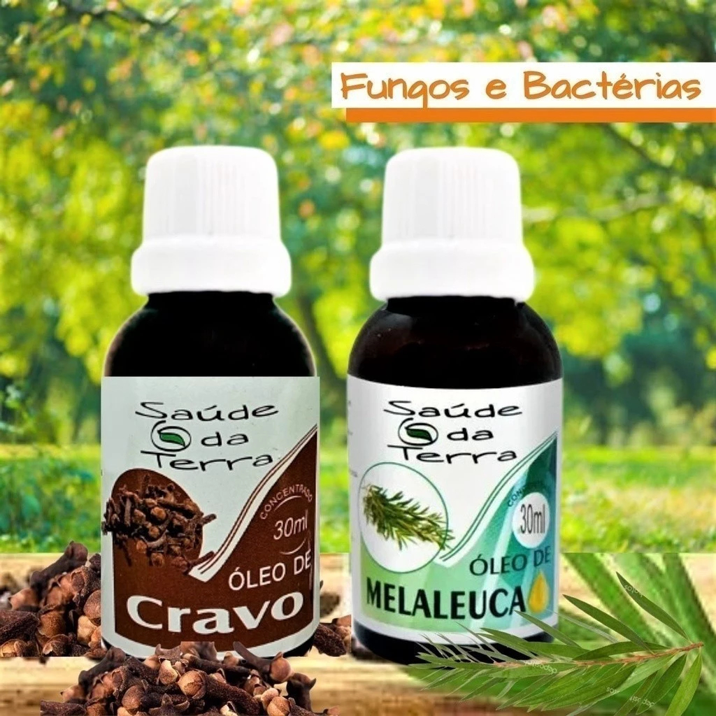 Oleo de Melaleuca + Óleo de Cravo /Micose nas unhas, Fungos e bacterias ...