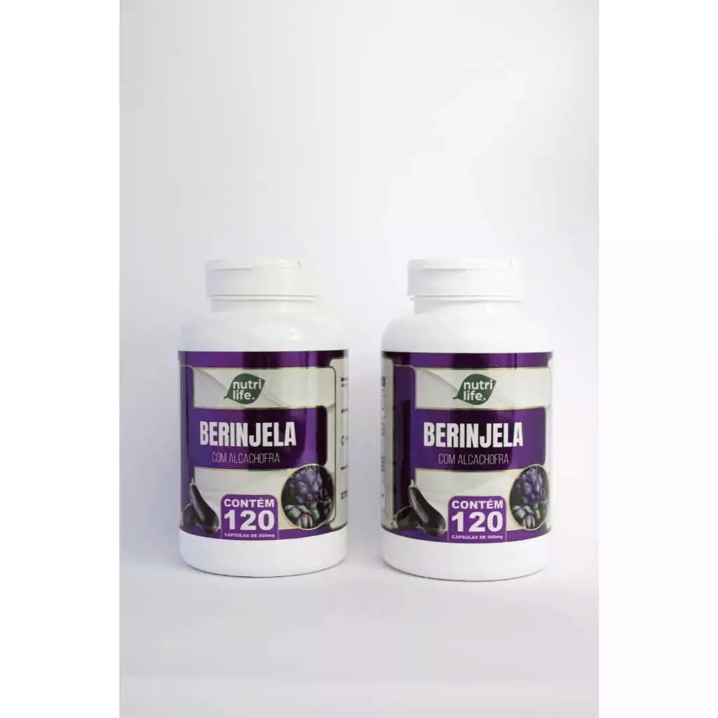 2UN Berinjela com alcachofra em 120 cápsulas 500MG