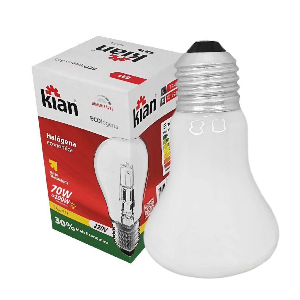 Lâmpada Bulbo R63 Halógena 70W 220V E27 Dimerizável | Shopee Brasil