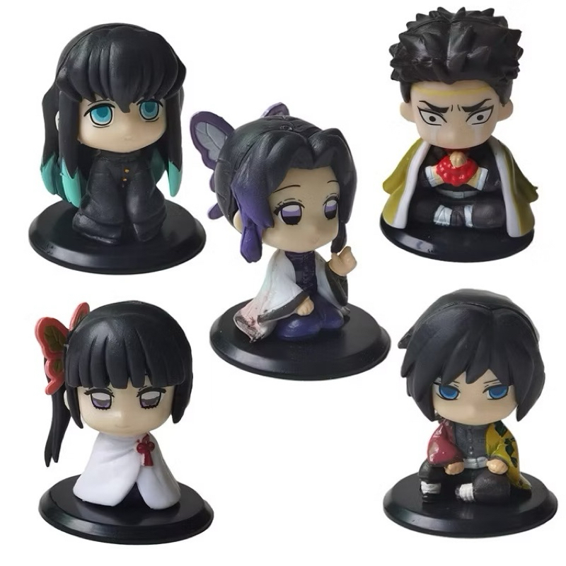 15pcs Demon Slayer Miniaturas Action Figures Tanjirou Nezuko
