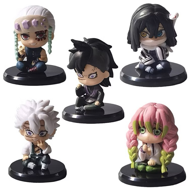 15pcs Demon Slayer Miniaturas Action Figures Tanjirou Nezuko