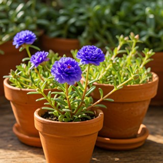 Flor Onze Horas Negra e Azul 3