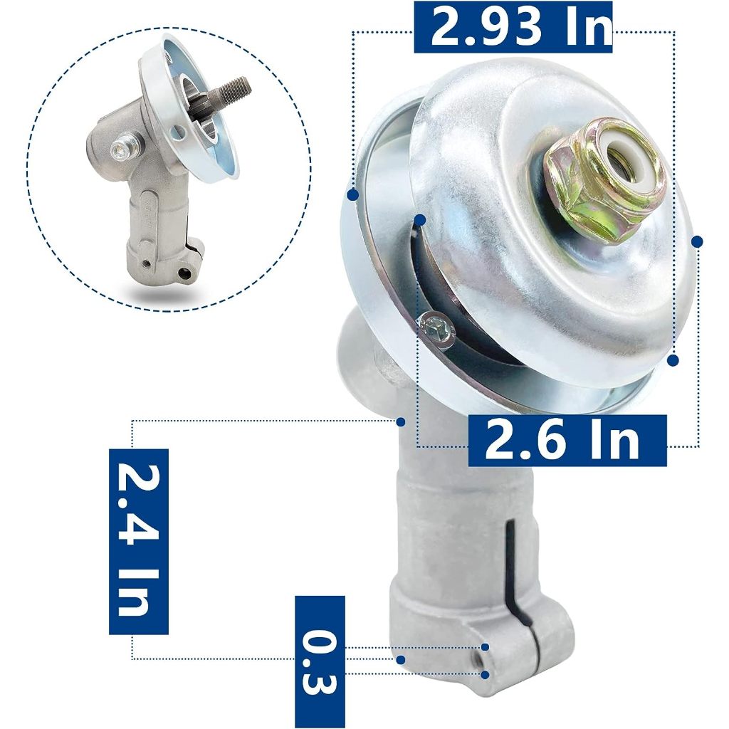 RIA出品 Caixa Transmissão Ponteira P/ Roçadeira Yamasaki Ry 43 / 52 Tubo