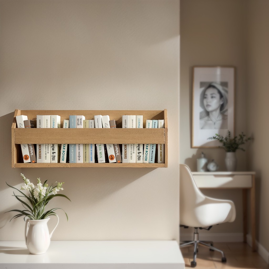Prateleira Para Livros Organizadora 40cm Mdf Suporte De Parede | Shopee ...