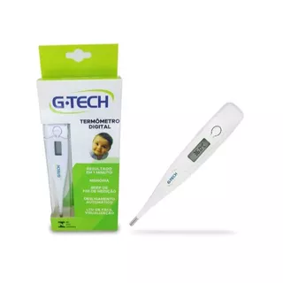 Kit 10 Termômetro Digital G-Tech TH1027 Branco Com 10 Unidades