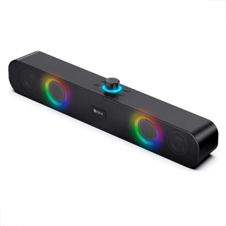 Caixa Som Caixinha Pc Computador Notebook Potente Led 1Hora Soundbar em Oferta na Shopee