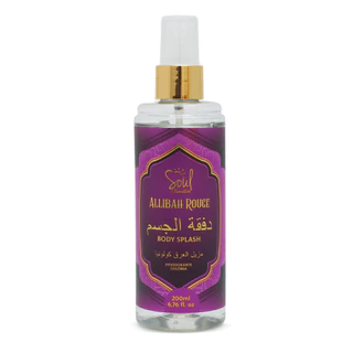 Body Splash Árabe Allibah Rouge Desodorante Colônia 200ml - Soul Cosméticos