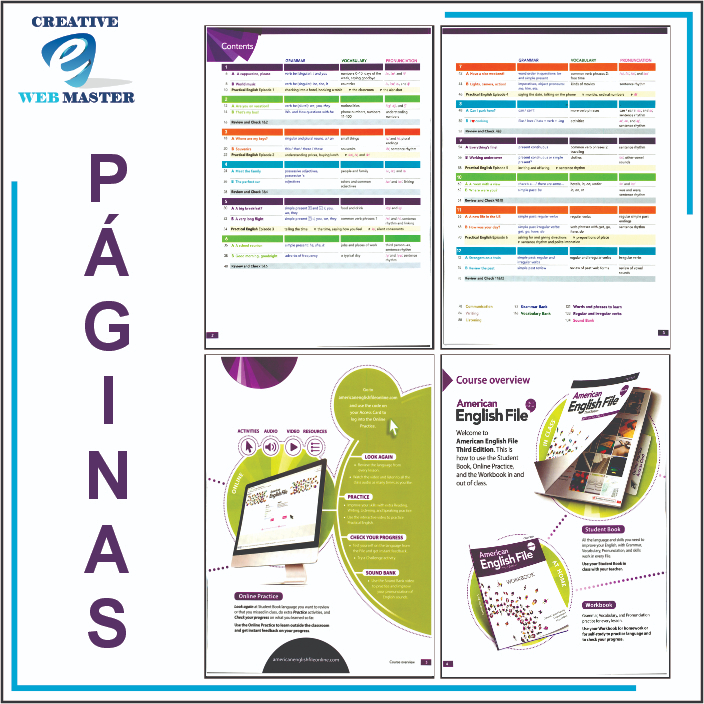 Kit American English File Starter - 3º Ed. - Impressões Coloridas