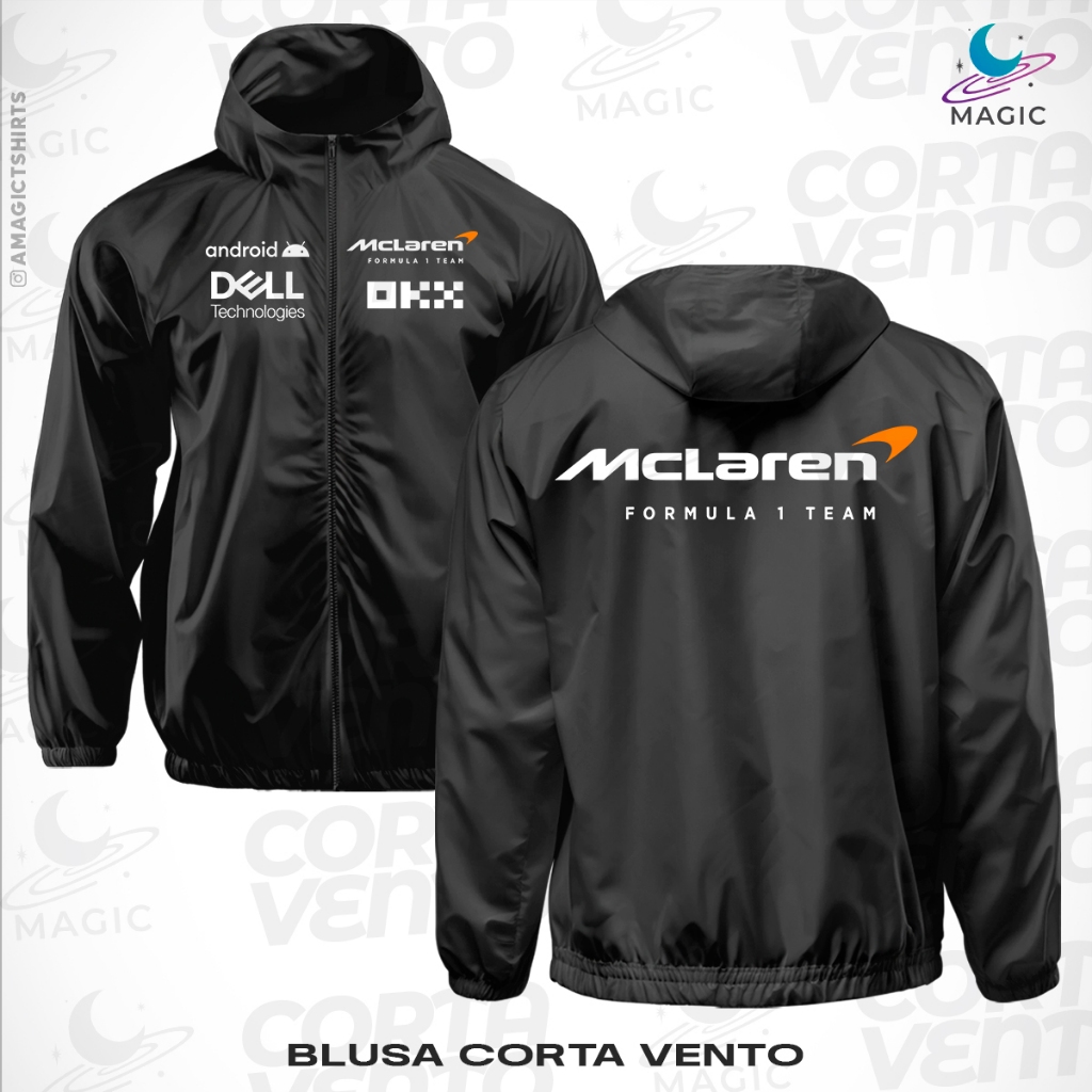 Corta Vento F1 Escuderia Mclaren team / Sponsorships frente e verso ...