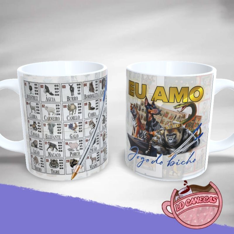 Caneca Eu amo jogo do Bicho