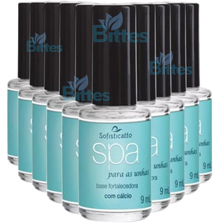 10 BASE FORTALECEDORA SOFISTICATTO COSMÉTICOS SPA PARA UNHAS COM CÁLCIO