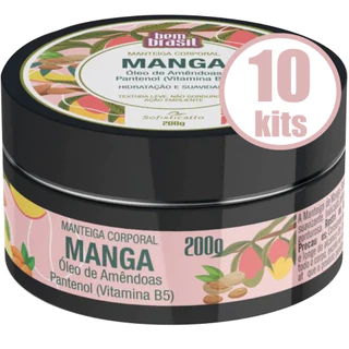 10 MANTEIGA CORPORAL MANGA SOFISTICATTO COSMÉTICOS HIDRATAÇÃO E SUAVIDADE