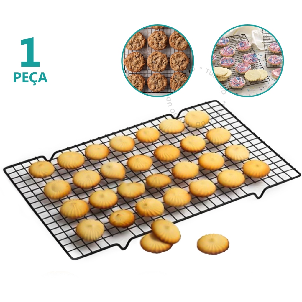 Grade Para Resfriamento Antiaderente Bolos Biscoitos Pão
