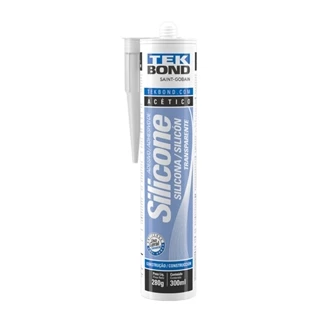 Adesivo Cola Silicone Acético Transparente 280g - Tekbond