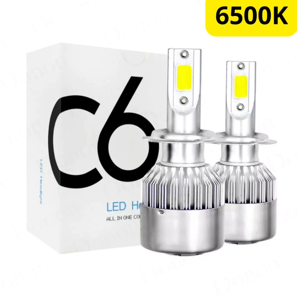 Lâmpada Automotiva H4 Super Forte Led Super Forte Carro Farol C6 ...