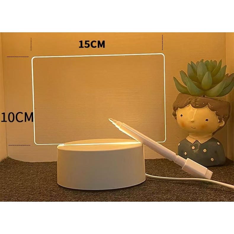 Luminaria Led Escrever De Caneta Lousa Quadro Mesa Anotacoes