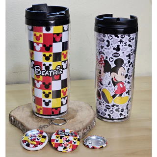Copo Térmico MICKEY and MINNIE, BABY LONNEY TUNNES (PERSONALIZÁVEL COM SEU NOME) de 350mL DISNEY