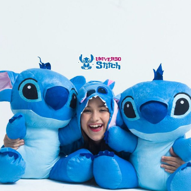 Kit 2 Urso Stich de Pelúcia Grande 50cm Presente Criança Hipoalérgic ...
