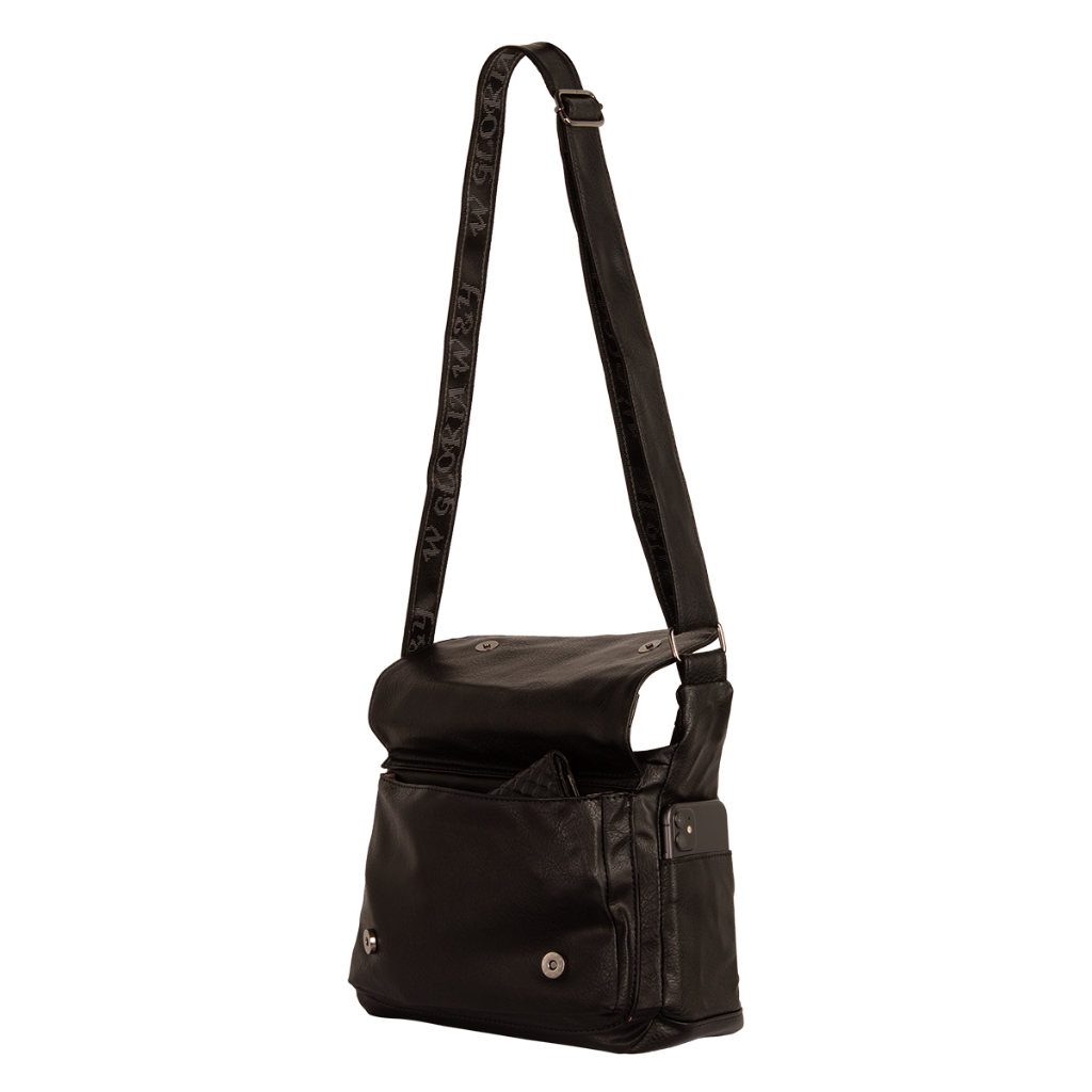Bolsa Transversal Ombro Feminina Estilo Tipo Carteiro Reforçada com 2 ...