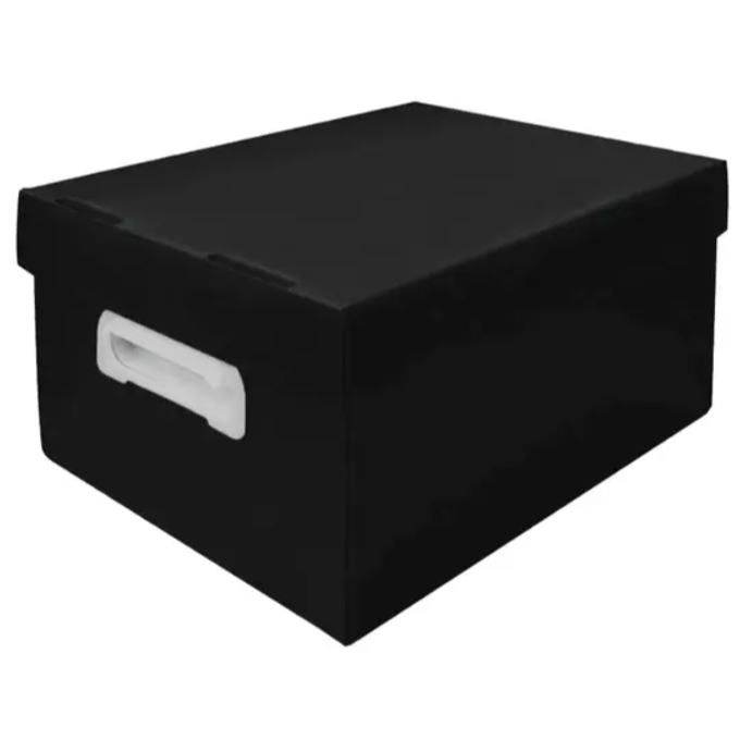 Caixa Multiuso Organizadora Tamanho Médio - Polionda Preto Polibras ...