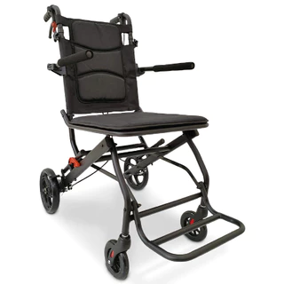 Cadeira De Rodas Leve Compacta De Transporte Dobrável Idoso D90 Até 100kg