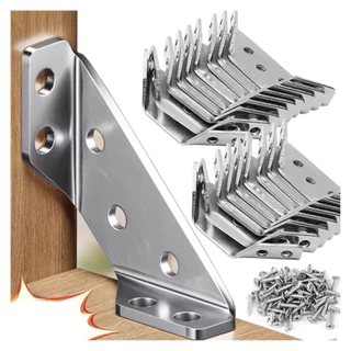 kit 20 Cantoneira Reforçada Universal Para Móveis armários Gabinetes Guarda Roupas Conector Madeira
