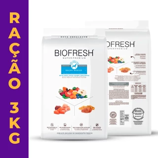 Ração Cães Biofresh Adultos Castrados Racas Medias – 3kg em Oferta na Shopee