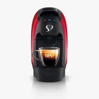 Cafeteira 3 Corações Espresso Luna Automática Vermelha 127V