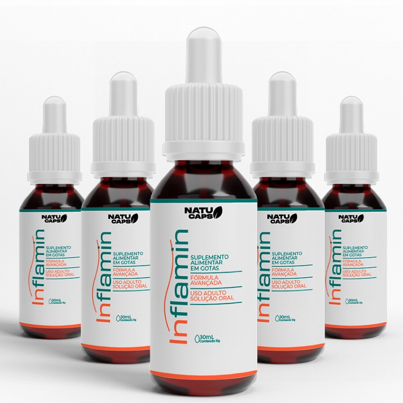 Leve 5 Un Inflamin de 30 ML - Envio Imediato - Para o Refluxo e ...
