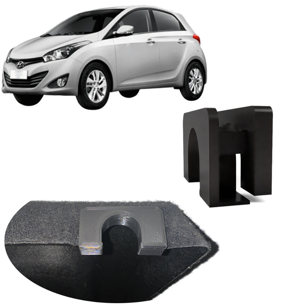 Reparo Encaixe Suporte Pino Suporte Tampão Som Porta Mala Bagagito Hb20 Hatch 2012/2019