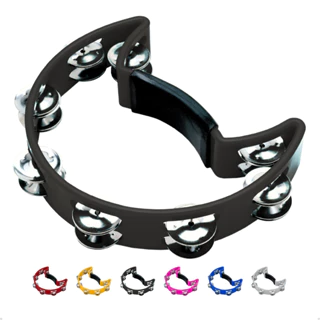 Pandeirola Meia Lua Pandeiro Profissional Colorido em Oferta na Shopee