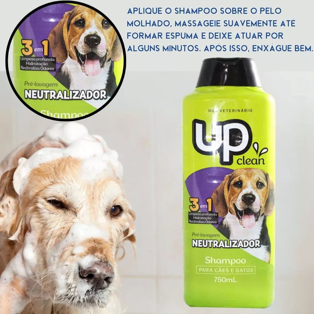 Shampoo Neutralizador De Odores Para Cães e Gatos Profissional 750 ml ...