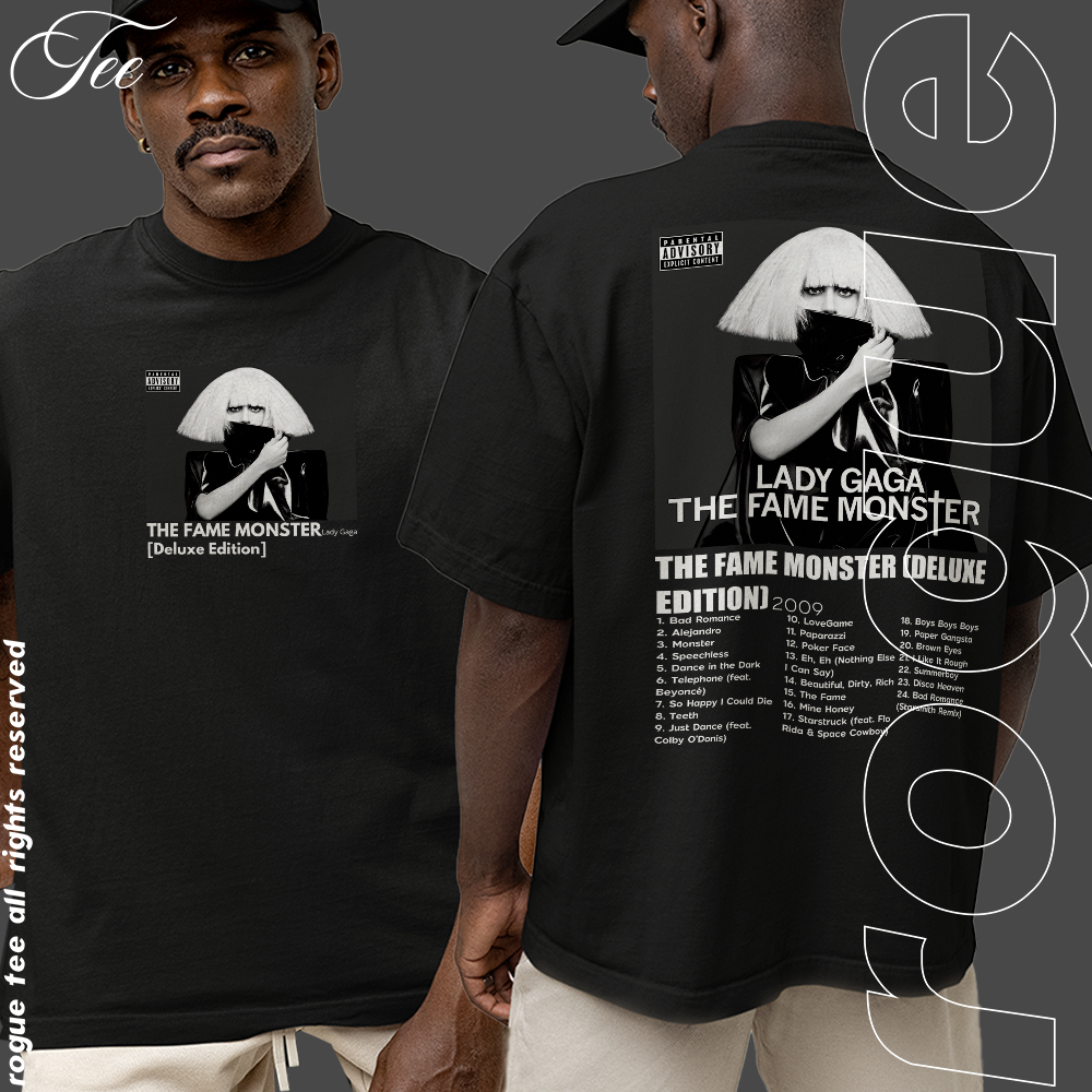 Camiseta Basica e OVERSIZED The Fame Monster Deluxe Edition Lady