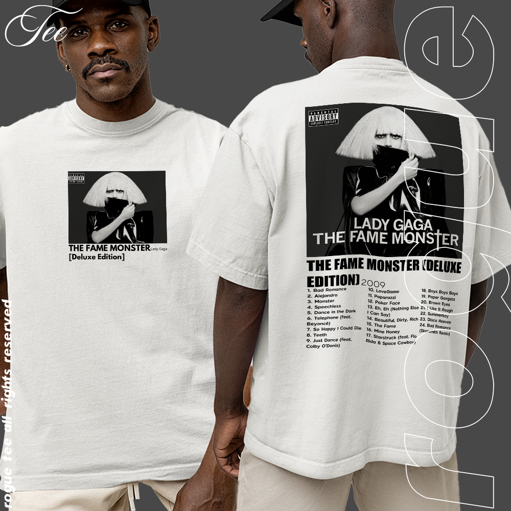 Camiseta Basica e OVERSIZED The Fame Monster Deluxe Edition Lady