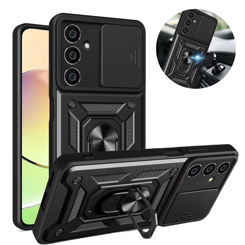 Capinha Capa Para S22 S23 S24 S25 FE Armadura Silicone Case Protetora Camera Suporte Anti Impacto an