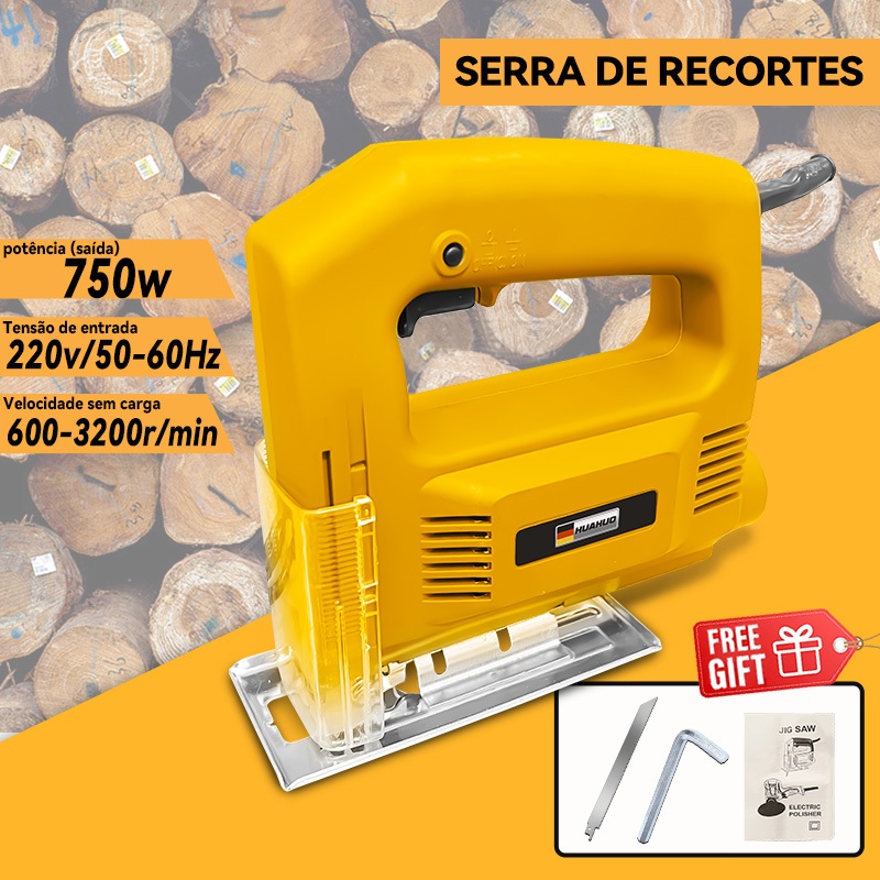 Serra Tico Tico 750w Base Ajustável Corta Madeira Mdf Metal Aluminio ...