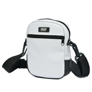 Bolsa Shoulder Bag Branca Transversal Masculina E Feminina