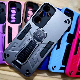 Capa capinha anti impacto silicone com Suporte para Samsung A15 / A16 / A14 / A55 / A35 / A54 / A12 /A32 4G -Magnético