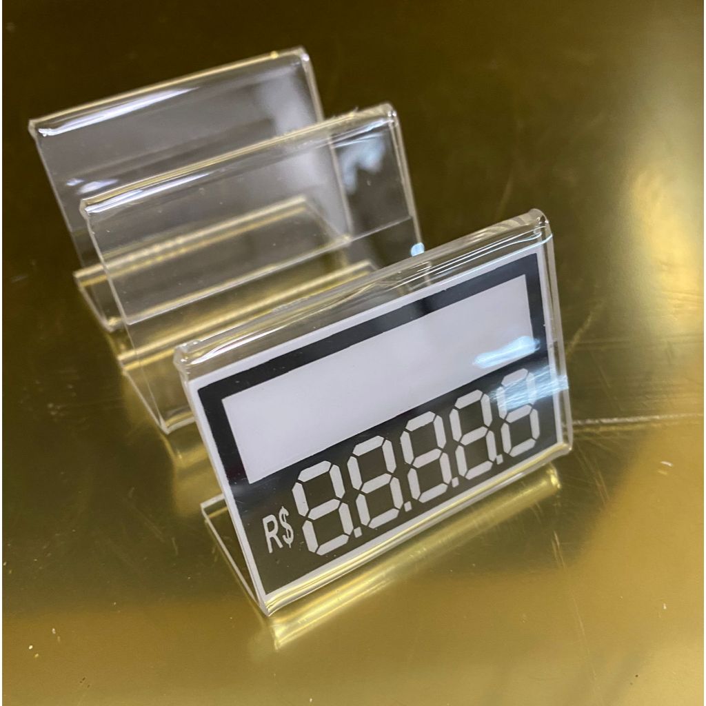 Display Porta Etiqueta De Preço Em Acrílico Cristal (5x7,5cm) | Shopee ...
