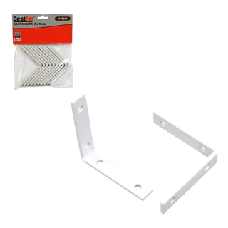 Kit Com 10 Cantoneira Lateral 5x5 Bestfer em Oferta na Shopee
