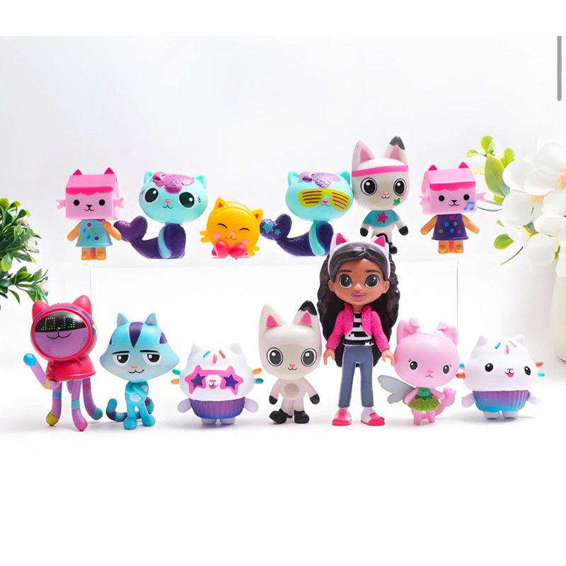 Gabby Dollhouse A Casa Mágica da Gabby Bonecos Brinquedo Infantil Personagens 13 peças