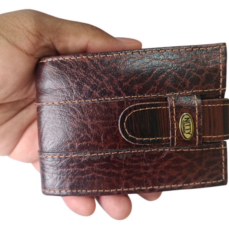 Carteira Masculina Nitty Original Couro Várias Cores com Botão e Porta ...
