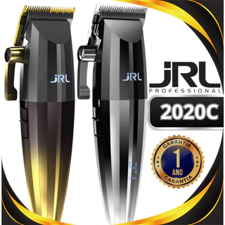 Máquina De Cortar Cabelo JRL 2020C Prata Profissional Sem Fio 1 Ano De Garantia